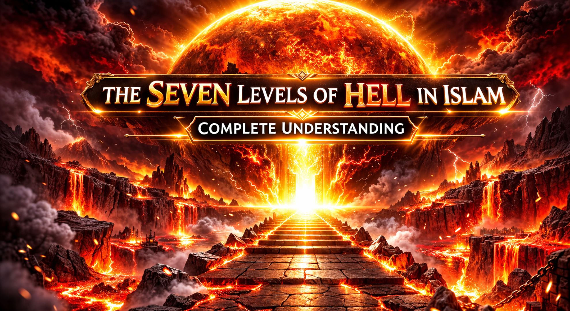 This pic shows a glimpse of Seven levels of Hell